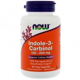 Now Indole-3-Carbinol 200mg 60 Cápsulas