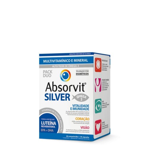 Absorvit Silver 30 Comprimidos + 30 Cápsulas