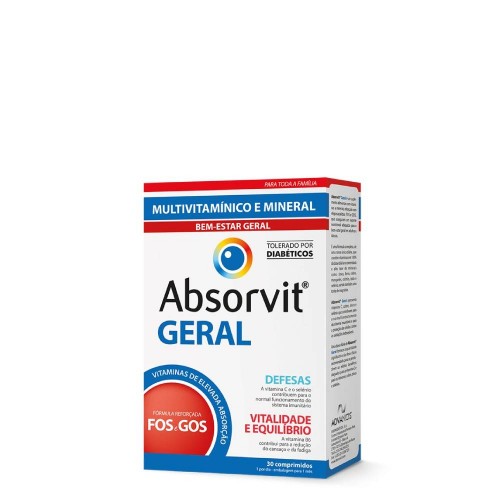 Absorvit Geral 30 Comprimidos