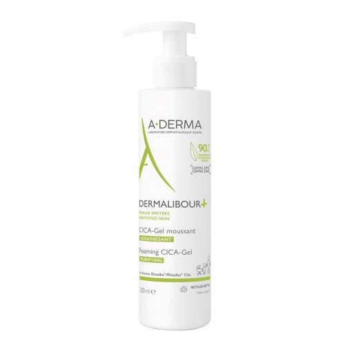A-Derma Dermalibour+ CICA Gel Espuma Purificante pele irritada 200ml