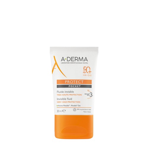 A-Derma Protect Pocket Fluido Invisível Protetor Solar SPF50+ 30ml
