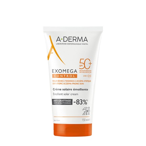 A-Derma Exomega Control Creme Solar Emoliente SPF50+ 150ml