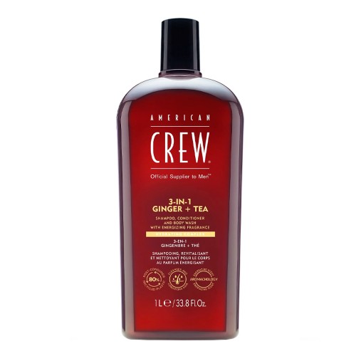 American Crew 3 em 1 Ginger + Tea 1L
