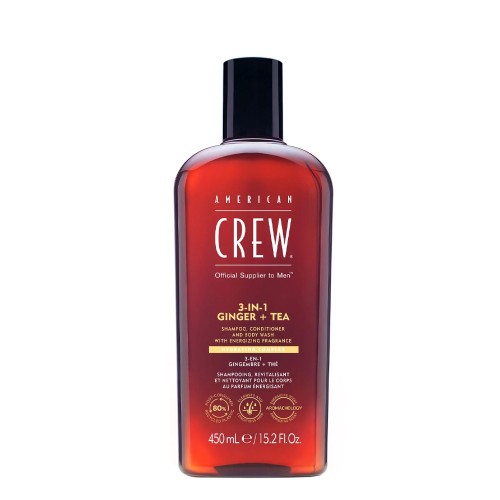 American Crew 3 em 1 Ginger + Tea 450ml