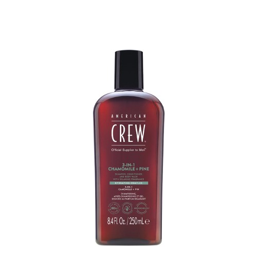 American Crew 3 em 1 Chamomile + Pine 250ml