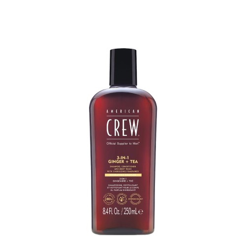 American Crew 3 em 1 Ginger + Tea 250ml