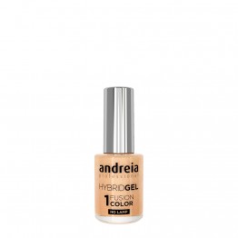 Andreia Hybrid Gel Fusion Cor ID3 Nude champagne com brilhos dourado