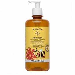 Apivita Mini Bees Gel Cabelo e Corpo Criança 500ml