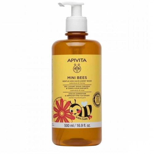 Apivita Mini Bees Gel Cabelo e Corpo Criança 500ml