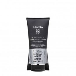 Apivita Gel de Limpeza Preto - Rosto & Olhos 2x150ml Preço Especial
