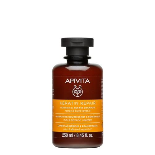 Apivita Keratin Repair Shampoo Nutritivo & Reparador 250ml
