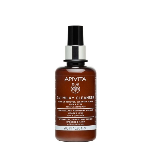 Apivita Leite de Limpeza 3 Em 1 - Rosto & Olhos 200ml