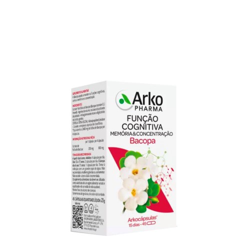 Arkocápsulas Função Cognitiva Bacopa 45 cápsulas
