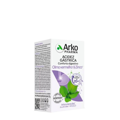 Arkocápsulas Olmo Vermelho & Zinco 40 cápsulas