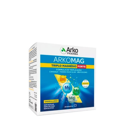 ArkoMag Triplo Magnésio Forte 20 saquetas