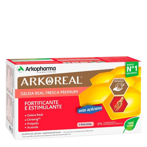 Arkoreal Geleia Real Fresca Premium com Ginseng 20x15ml