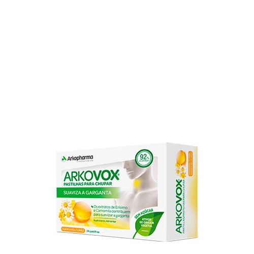 Arkovox Mel e Limão Suplemento Alimentar 24 pastilhas para chupar
