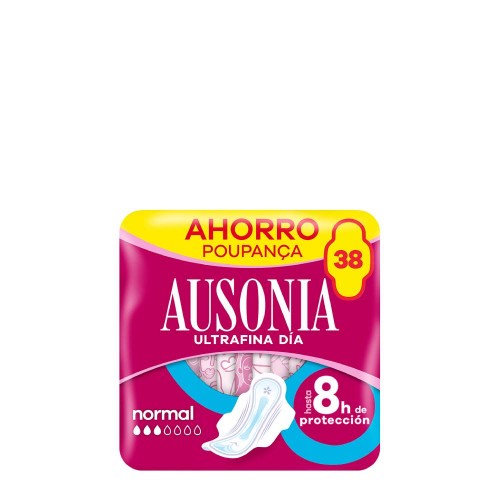 Ausonia Ultrafina Normal Pensos Higiénicos com Abas 38 unidades