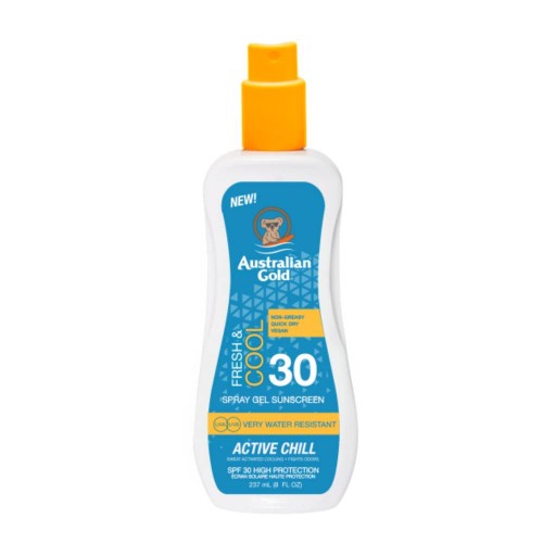 Australian Gold Active Chill Spray Gel Sunscreen SPF30 237ml