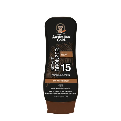 Australian Gold Instant Bronzer Lotion Sunscreen SPF15 237ml