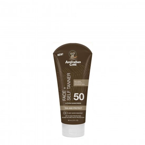 Australian Gold Face+ Self Tanner Lotion Sunscreen SPF50 88ml