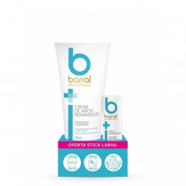Barral DermaProtect Creme de Mãos Reparador 75ml + OFERTA Stick Reparador Labial