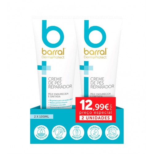 Barral DermaProtect Creme de Pés 2x100ml Preço Especial