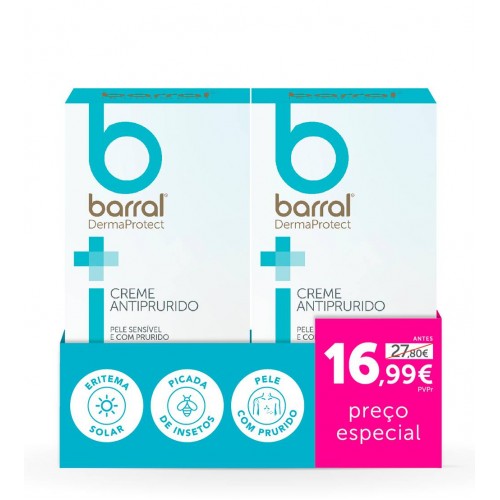 Barral DermaProtect Creme Antiprurido 2x100ml Preço Especial