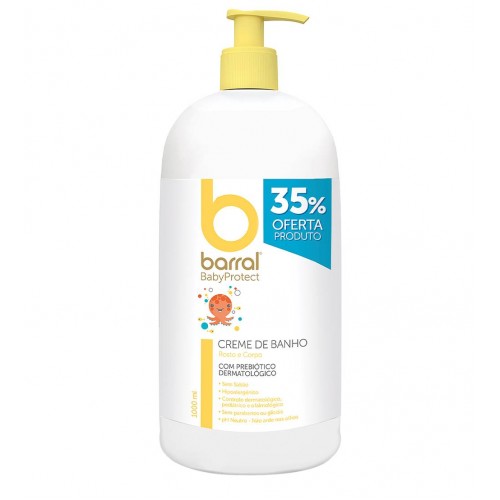 Barral BabyProtect Creme de Banho 1000ml Oferta Especial