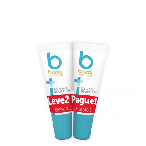 Barral DermaProtect Bálsamo Reparador Lábios 2x10ml	