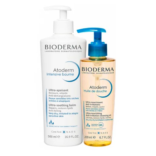 Bioderma Atoderm Intensive Baume 500ml + Óleo de Duche 200ml Preço Especial