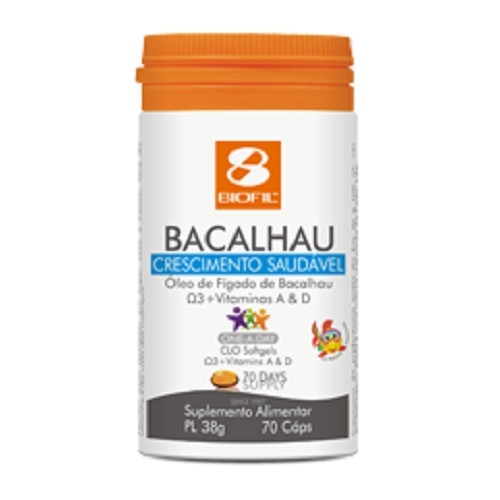 Biofil Kids Bacalhau 70 cápsulas