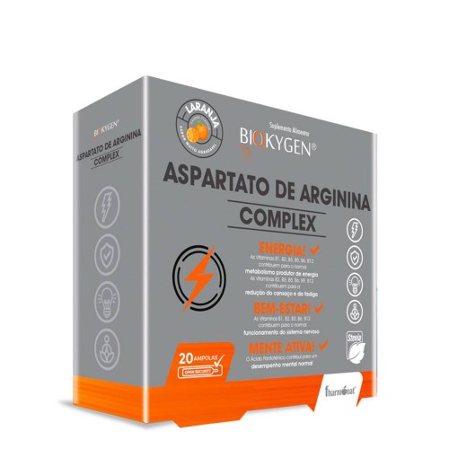 Biokygen Aspartato Arginina Complex 20 Ampolas
