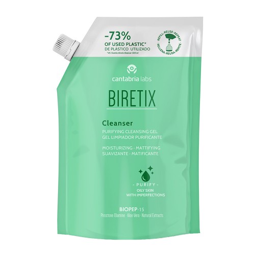 Biretix Cleanser Gel de Limpeza Purificante Recarga 400ml