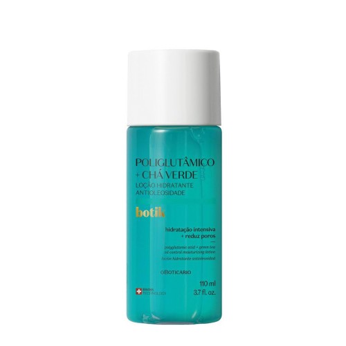 O Boticário Botik Loção Hidratante Antioleosidade Poliglutâmico + Chá Verde 110ml