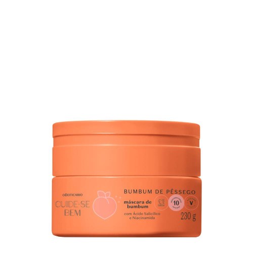 O Boticário Cuide-se Bem Pessegura Máscara de Bumbum de Pêssego 230g