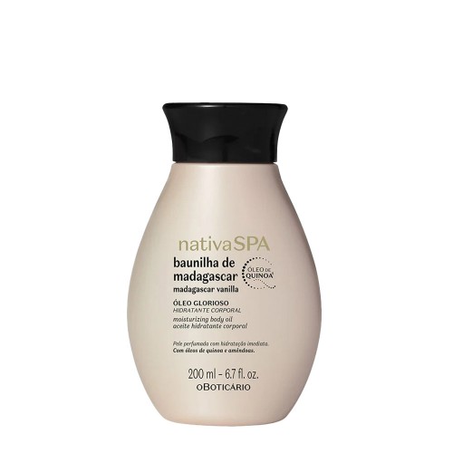 O Boticário Nativa SPA Óleo Glorioso Hidratante Baunilha de Madagáscar 200ml