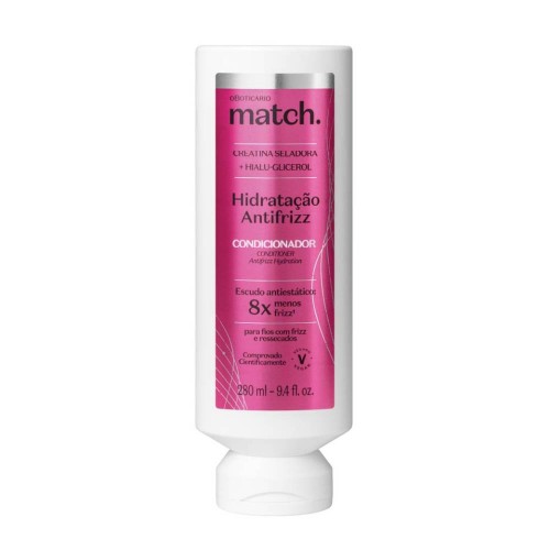 O Boticário Match Condicionador Hidratação Antifrizz 280ml