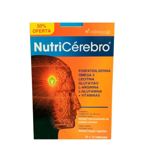 Calêndula NutriCérebro 30 + 15 cápsulas