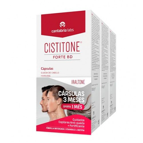 Cistitone Forte BD Queda de Cabelo 2 Meses + OFERTA 1 Mês