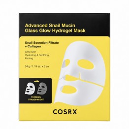 COSRX Advanced Snail Mucin Glass Glow Máscara de Hidrogel Iluminadora 3 unidades