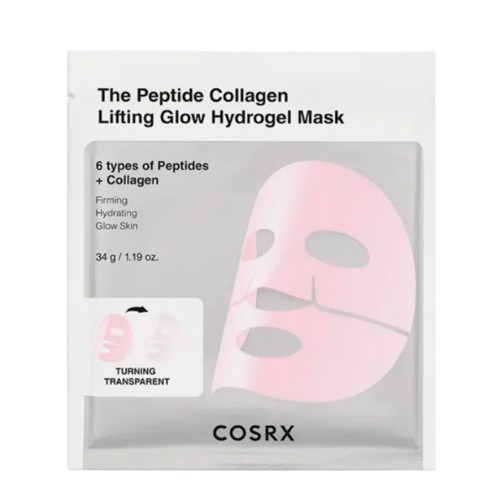 COSRX The Peptide Collagen Máscara de Hidrogel Lifting e Luminosidade 34g
