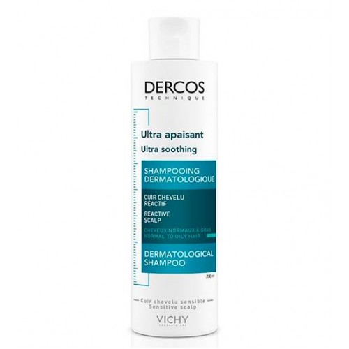 Vichy Dercos Ultra-Apaziguante Shampoo Couro Cabeludo Sensível e Oleoso 200ml