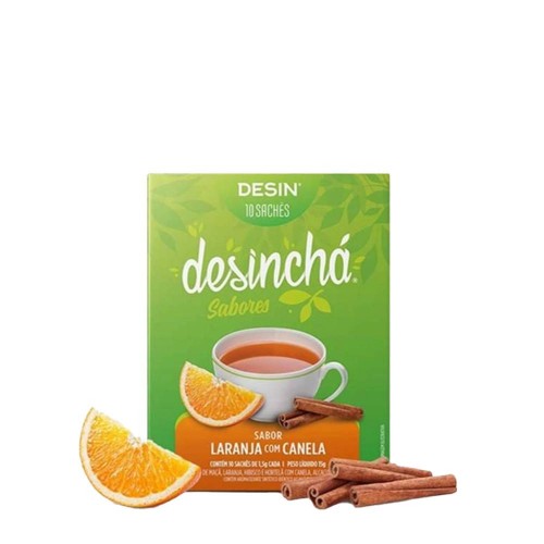 Desinchá Infusão com Sabor a Laranja e Canela 10 saquetas
