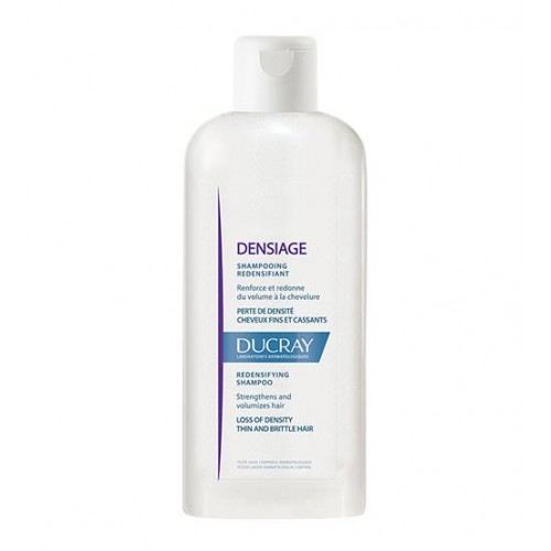 Ducray Champô Redensificante Densiage, cuidado de volume e flexibilidade capilar 200 ml