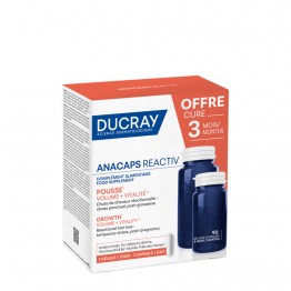 Ducray Anacaps Reactiv Queda de Cabelo Reativo 90 cápsulas Preço Especial