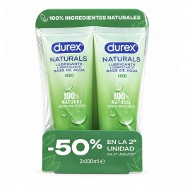 Durex Naturals Lubrificante H2O 2x100ml