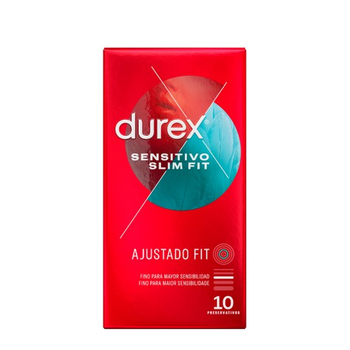 Durex Sensitivo Suave Slim Fit 10 Preservativos