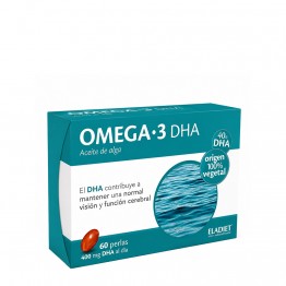 Ómega 3 DHA Óleo de Algas 60 cápsulas