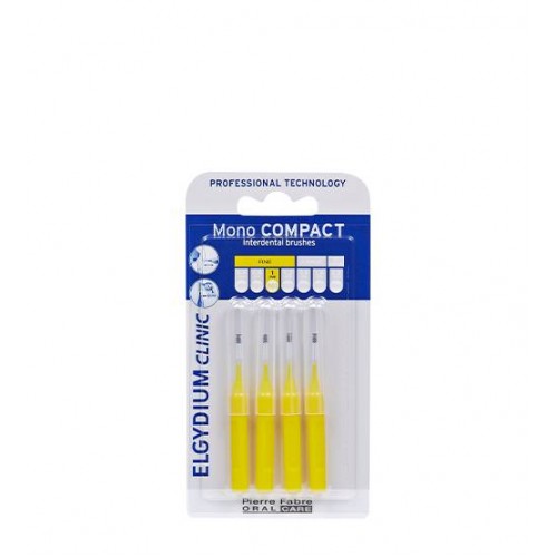Elgydium Clinic Mono Compact Escovilhão Interdental Amarelo (ISO 2) 4 unidades